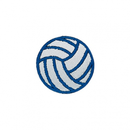 Reflektierendes Bügelbilder – mittelgroß - BLAUER BALL